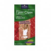 FITERA `ГРИН СЛИМ` ФИТОЧАЙ С АРОМАТОМ КЛУБНИКА  2Г N30 ФИЛЬТ-ПАК ПК