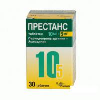 ПРЕСТАНС ТАБ 10МГ 5МГ N30 ФЛ П/П ДОЗАТ ПК